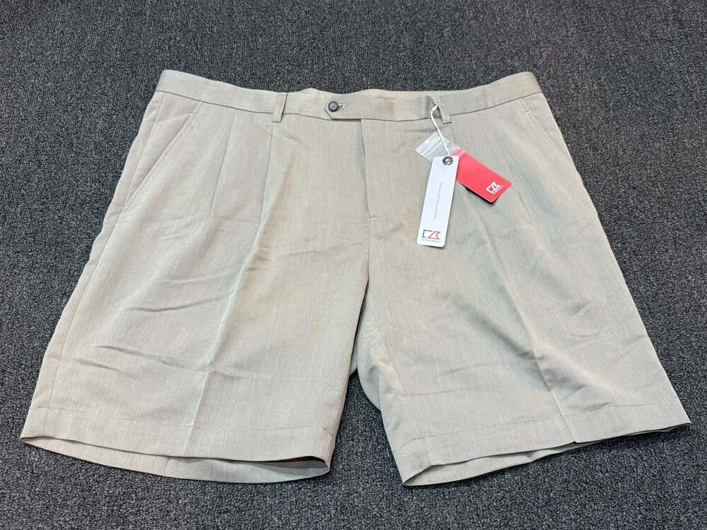 Cutter & Buck Men's 44b Pleated Dress Shorts